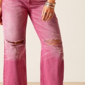 Ariat Women's Flare Jeans in Vibrant Pink